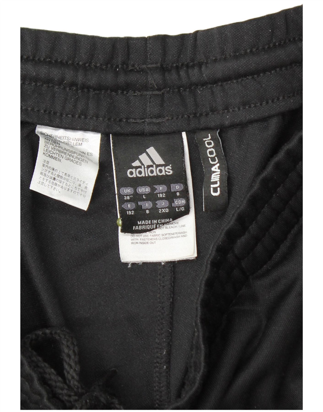 Adidas Mens Tracksuit Trousers XL  Black Colourblock Polyester