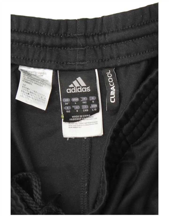 Adidas Mens Tracksuit Trousers XL  Black Colourblock Polyester