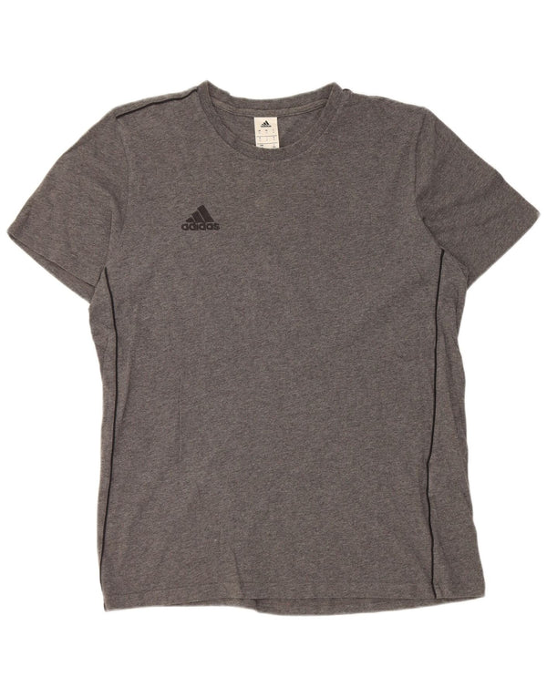 Adidas Mens T-Shirt Top Large Grey Cotton