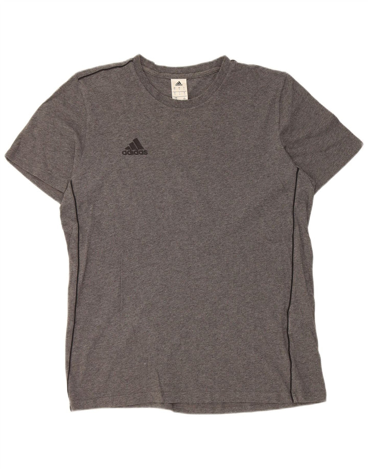 Adidas Mens T-Shirt Top Large Grey Cotton