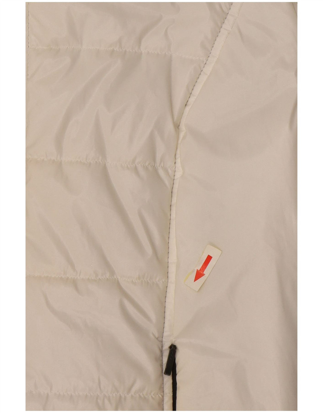 Refrigiwear Womens Hooded Bomber Padded Jacket UK 14 Large White Polyester