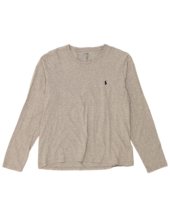 Polo Ralph Lauren Mens Top Long Sleeve Small Grey Cotton