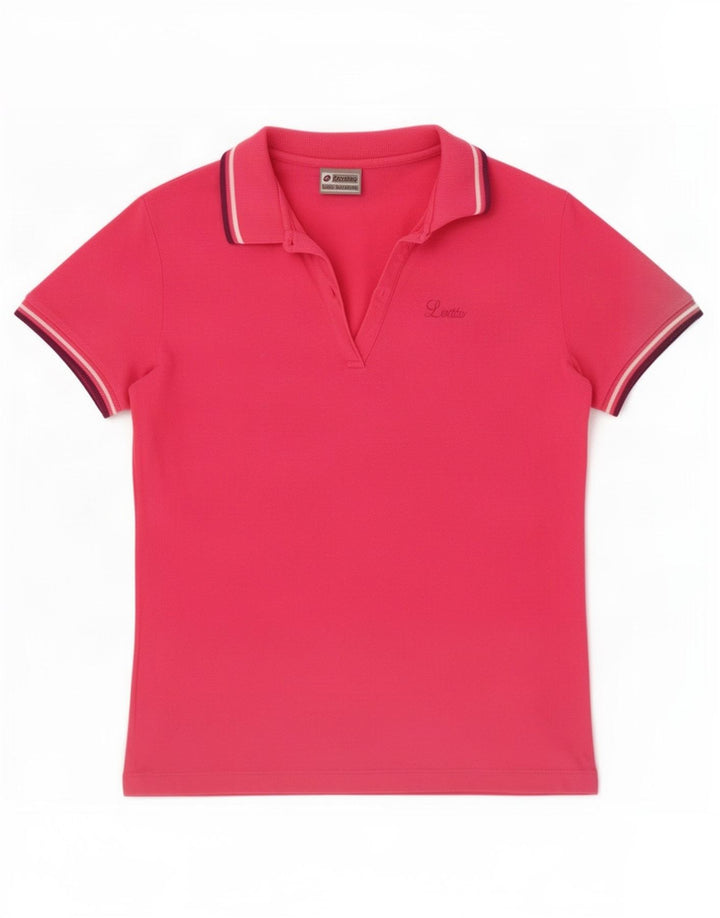 Lotto Womens Polo Shirt Medium Pink