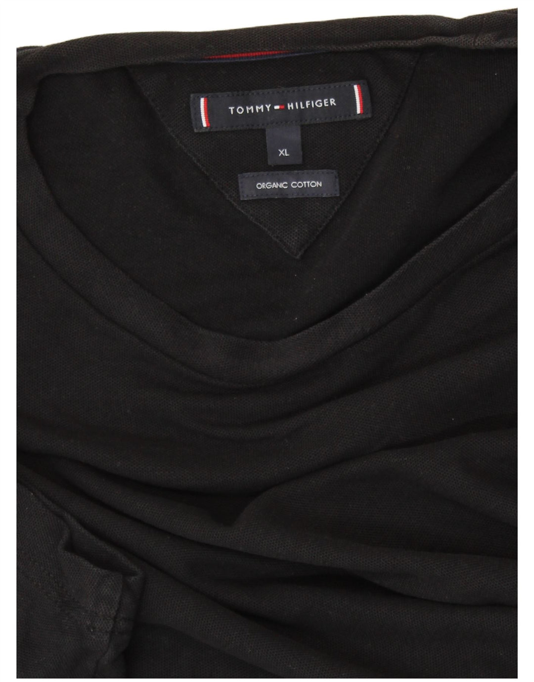 TOMMY HILFIGER Womens T-Shirt Top UK 18 XL Black Cotton