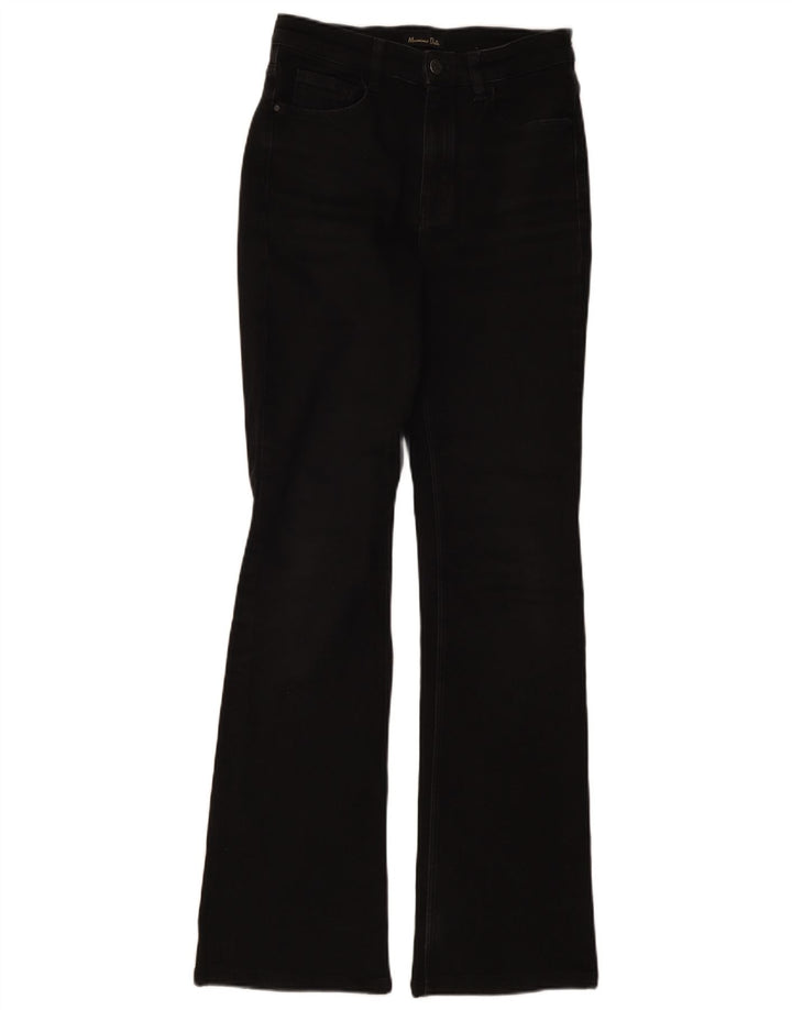 Massimo Dutti Womens Bootcut Jeans EU 38 Small W28 L32 Black