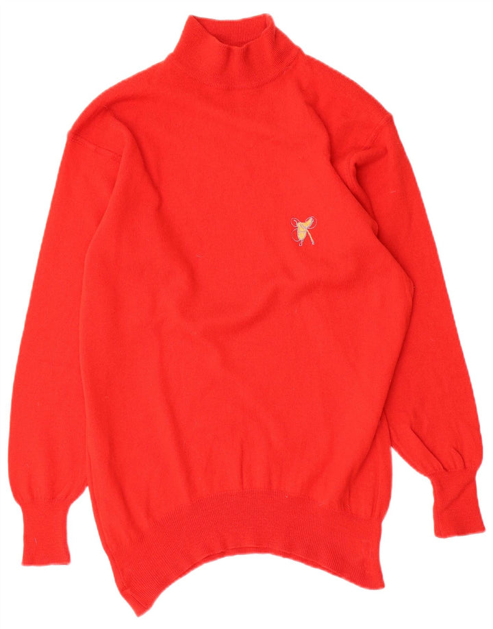 AVON CELLI Womens Turtle Neck Jumper Sweater EU 40  Medium Red Wool