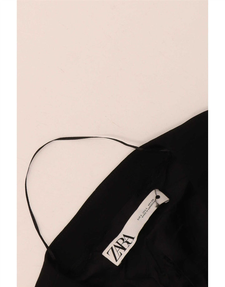 Zara Womens Waistcoat UK 16 Large Black