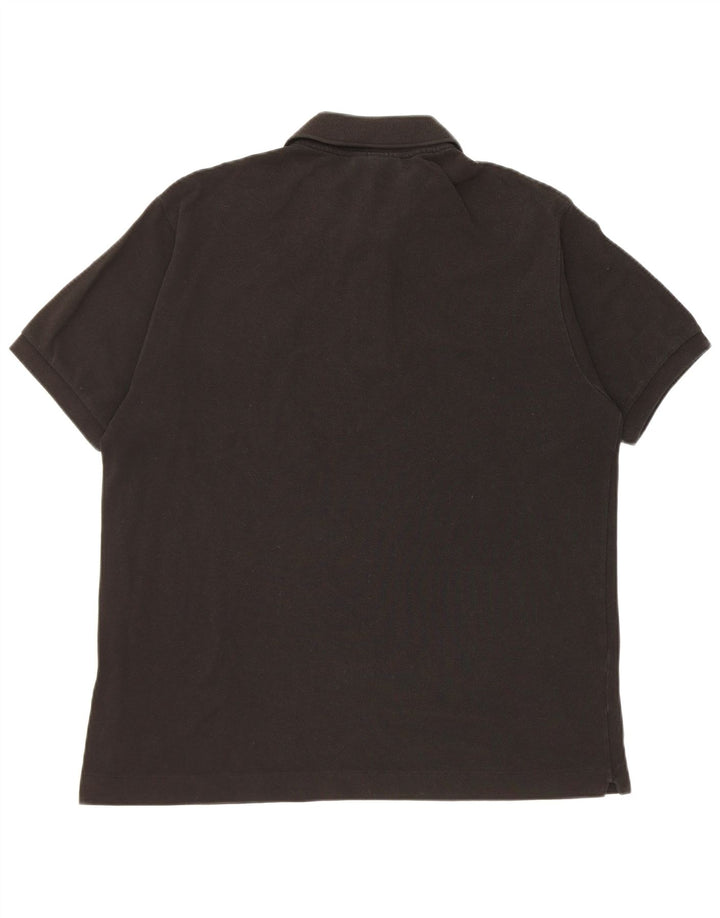 Lacoste Mens Classic Fit Polo Shirt Size 5 Large Black Cotton