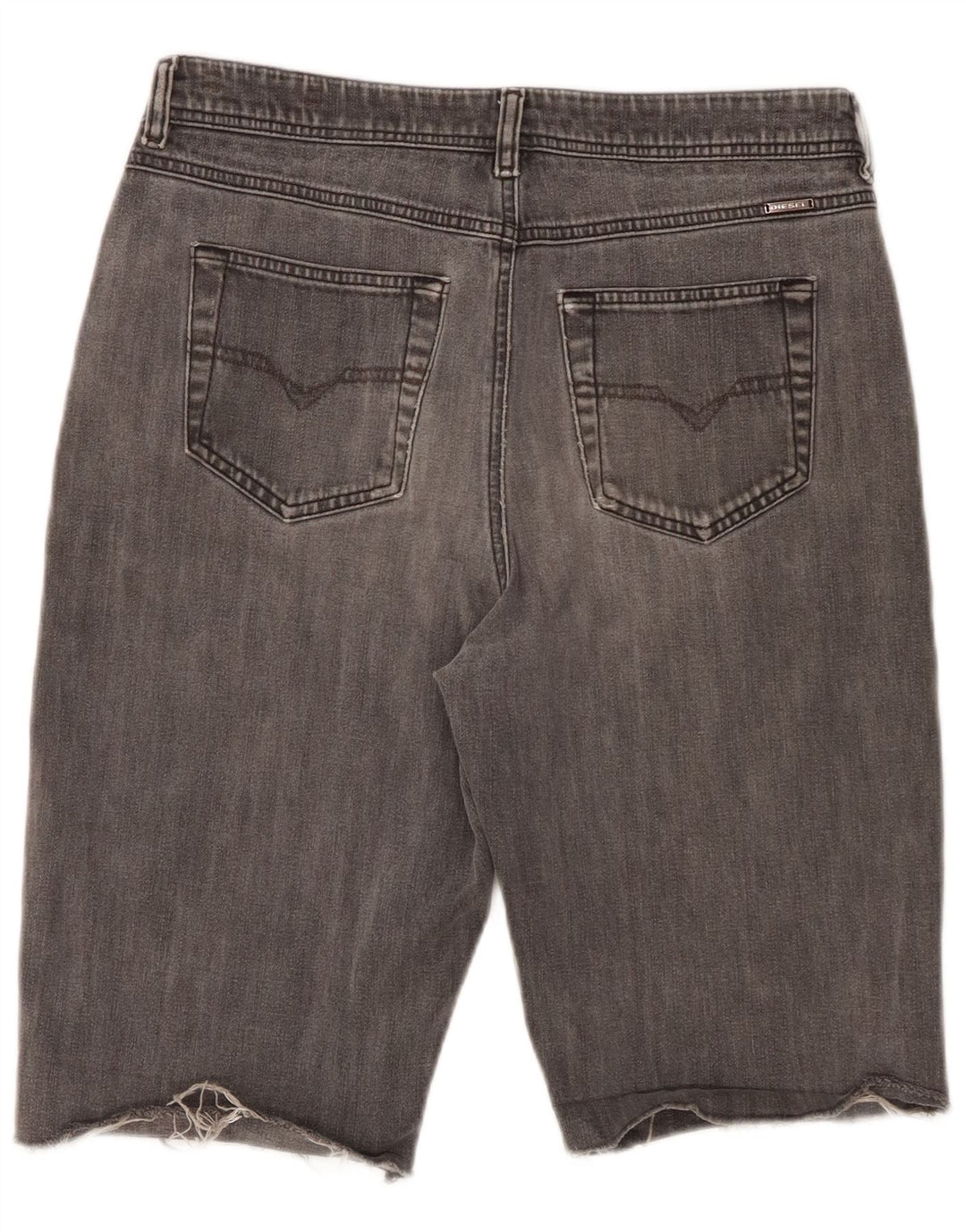 DIESEL Mens Carrot Fit Denim Shorts W28 Small Grey Cotton