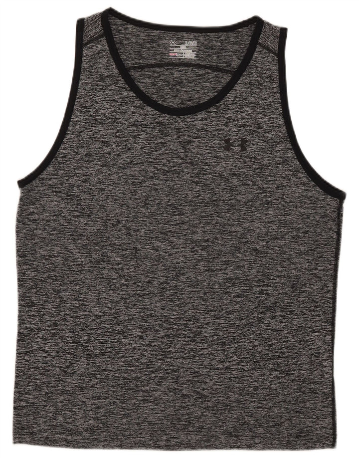 Under Armour Mens Heat Gear Vest Top XL Grey Flecked Polyester
