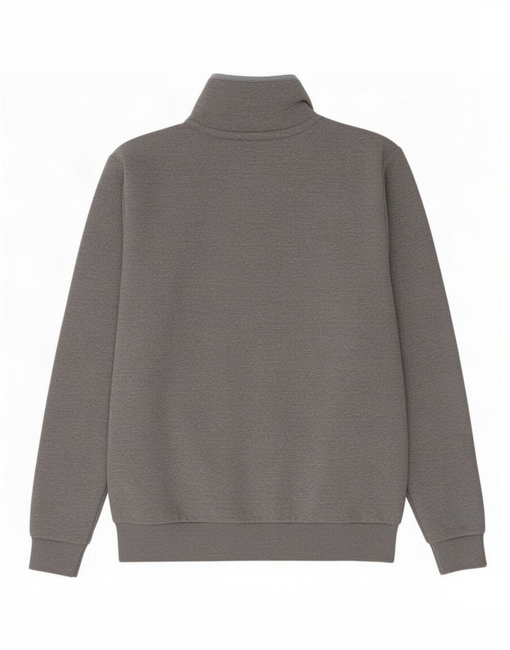 Crew Clothing Mens Zip Neck Sweatshirt Jumper Large Grey Polyester