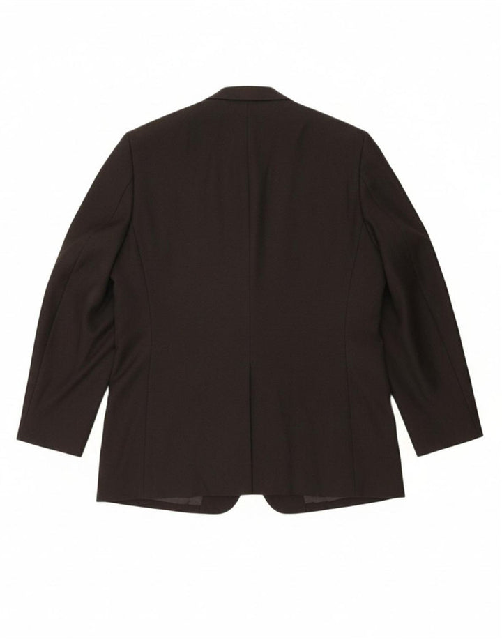 FARAH Mens 2 Button Blazer Jacket UK 40 Large Black Polyester