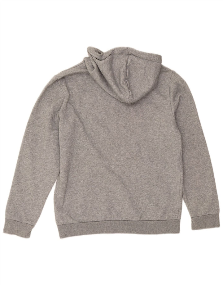 Puma Mens Graphic Hoodie Jumper Small Grey Cotton