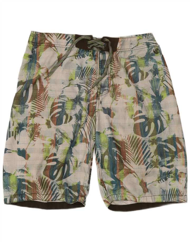 Fat Face Mens Swimming Shorts Large Multicoloured Floral Polyester