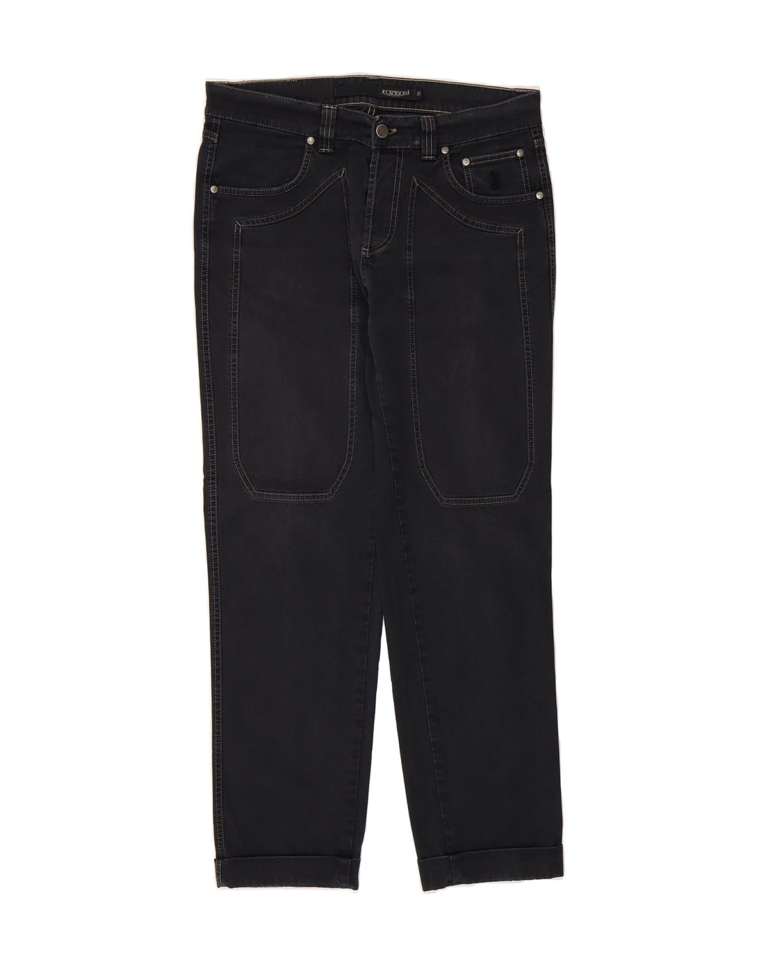 JECKERSON Mens Straight Jeans W33 L29 Navy Blue Cotton Vintage Jeckerson and Second-Hand Jeckerson from Messina Hembry 