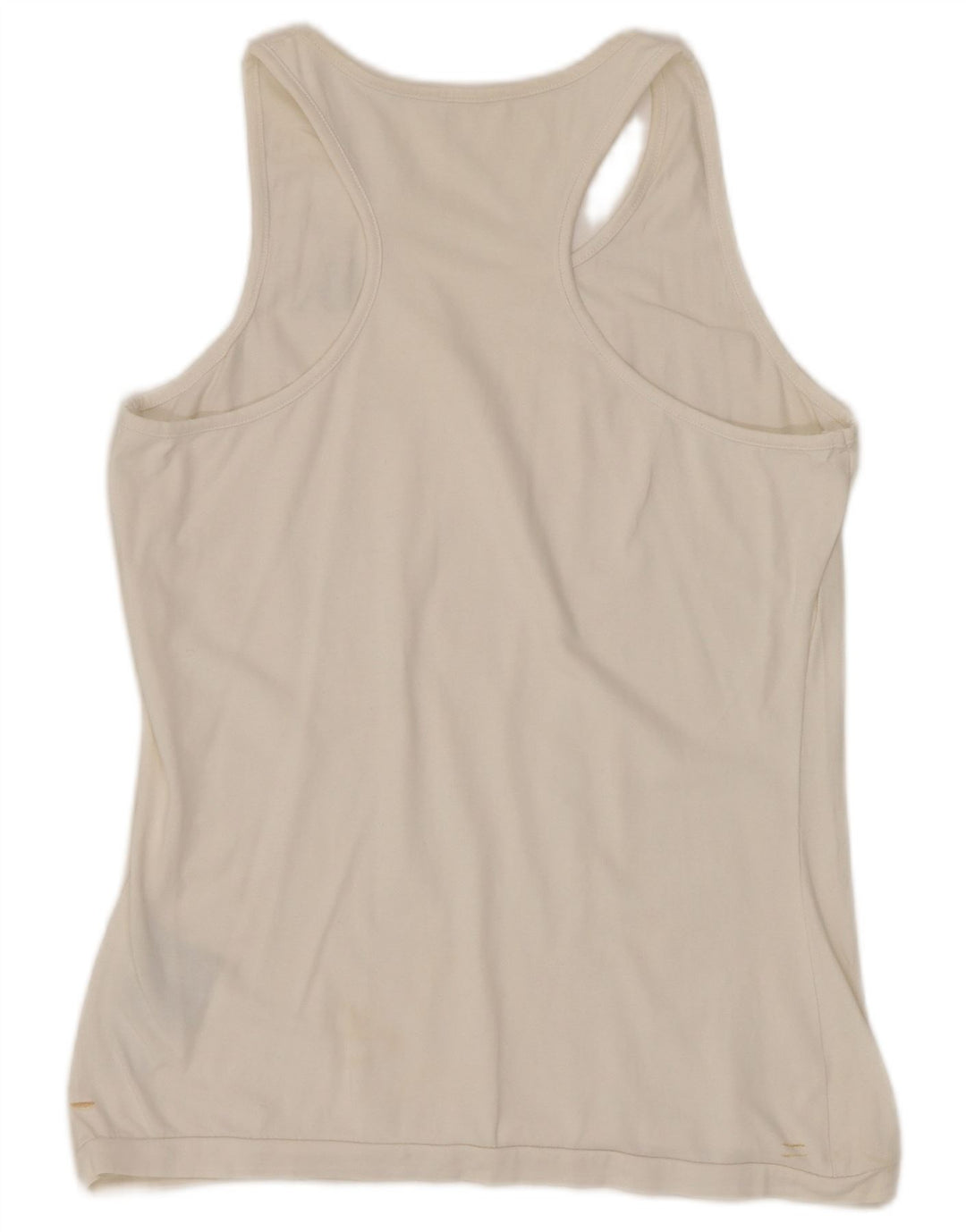 KAPPA Womens Vest Top UK 14 Large White Cotton