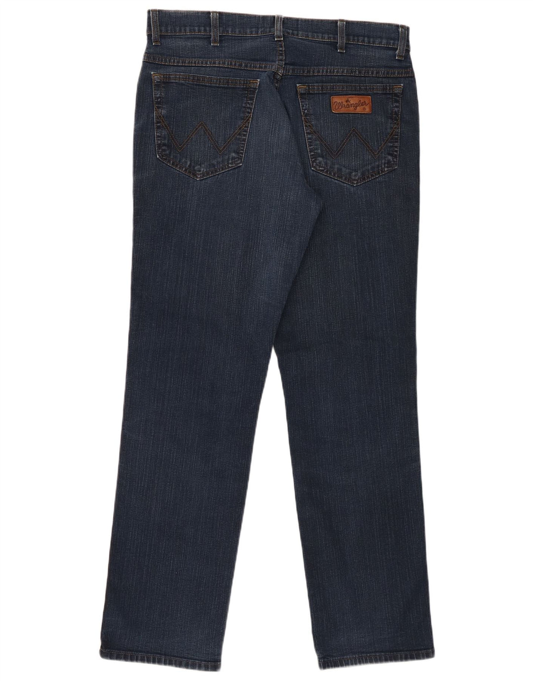 Wrangler Mens Straight Jeans W34 L32 Navy Blue