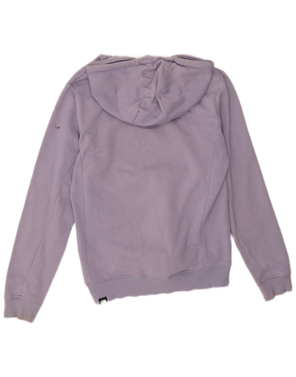The North Face Mens Hoodie Jumper Medium Purple Cotton