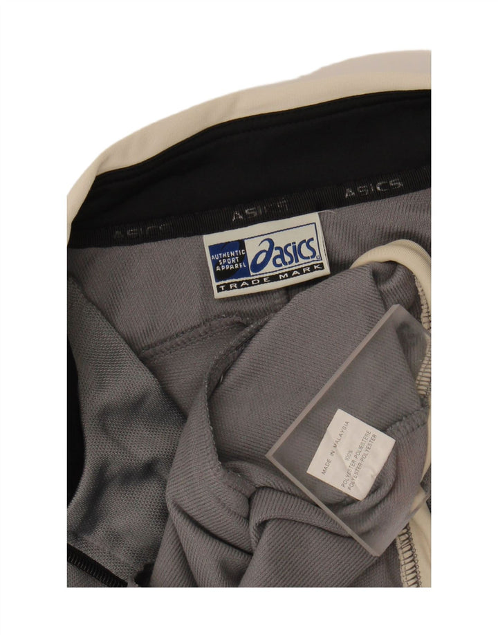 ASICS Mens Tracksuit Top Jacket Large Grey Polyester Vintage Asics and Second-Hand Asics from Messina Hembry 