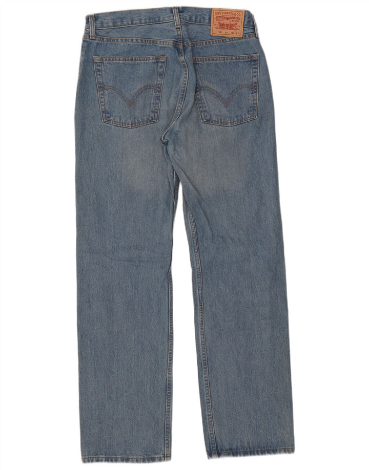 Levi's Mens 581 Straight Jeans W34 L32 Blue Cotton