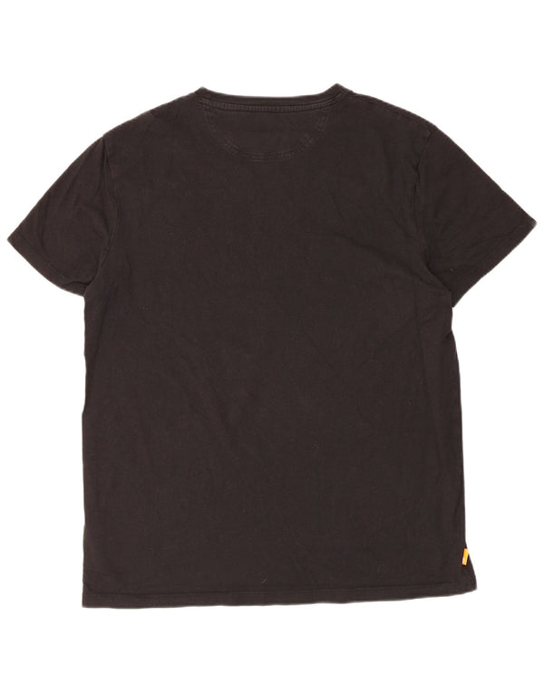 Timberland Mens Slim Fit T-Shirt Top Large Black Cotton