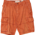 Fat Face Mens Cargo Shorts W32 Medium Orange Cotton