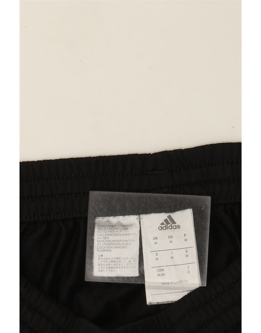 Adidas Mens Tracksuit Trousers Joggers Medium Black Polyester