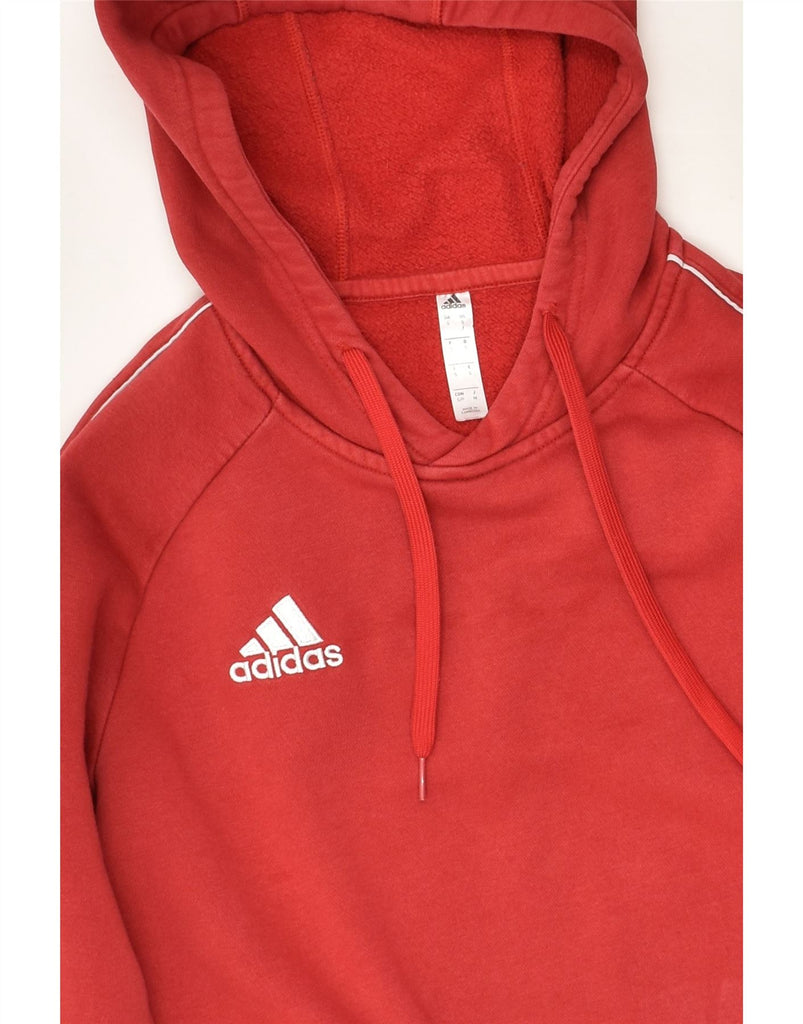 ADIDAS Mens Hoodie Jumper Small Red | Vintage Adidas | Thrift | Second-Hand Adidas | Used Clothing | Messina Hembry 