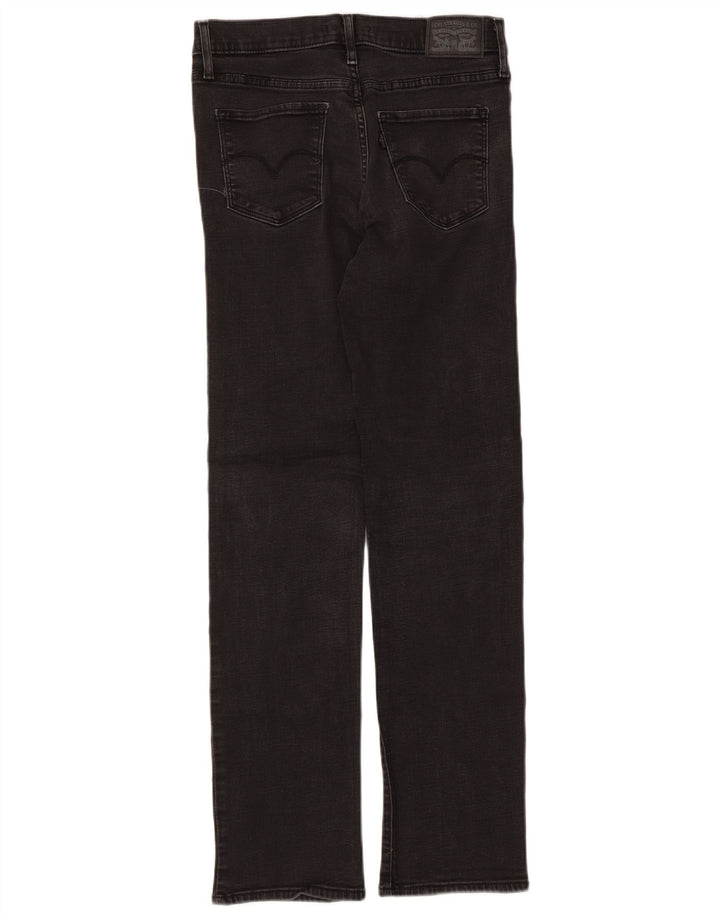 Levi's Womens 314 Shaping Straight Jeans W28 L30 Black Cotton