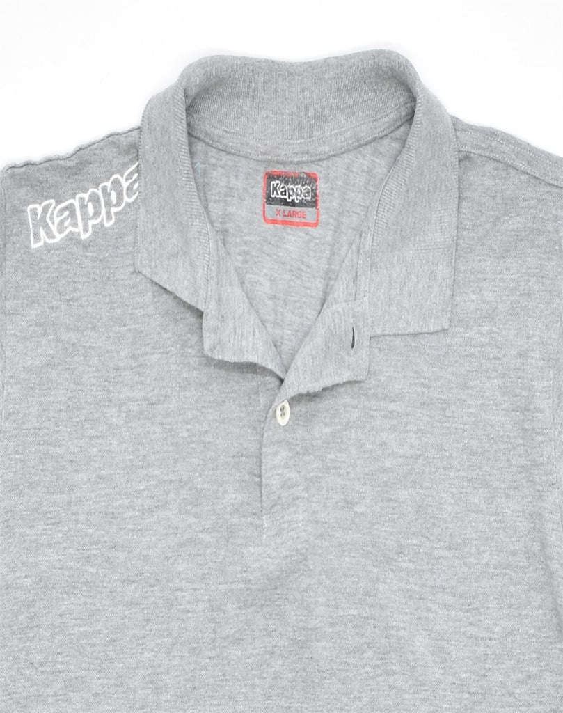 KAPPA Mens Polo Shirt XL Grey Cotton | Vintage | Thrift | Second-Hand | Used Clothing | Messina Hembry 