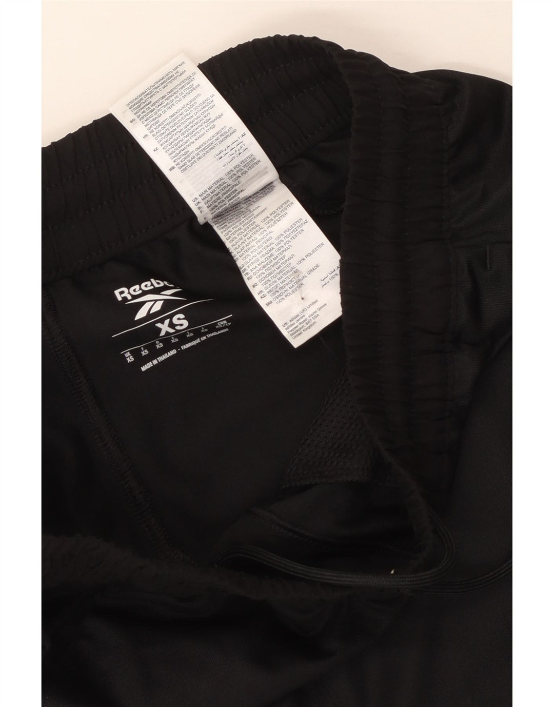 REEBOK Womens Tracksuit Trousers UK 6 XS  Black Polyester