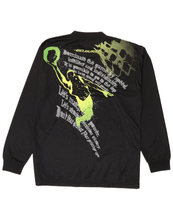 Asics Mens Graphic Top Long Sleeve Medium Black