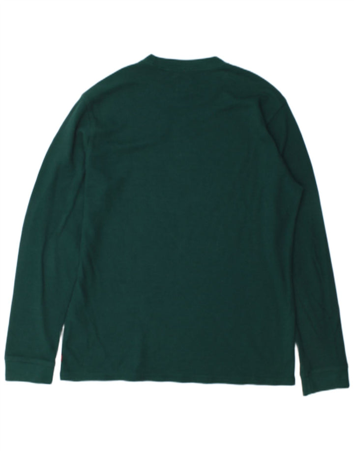 Levi's Mens Standard Top Long Sleeve Large Green Cotton
