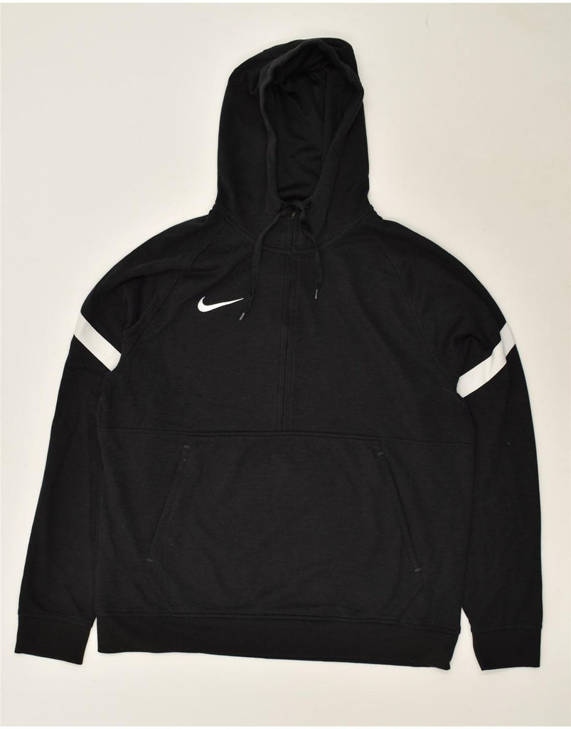 NIKE Mens Dri Fit Loose Fit Hoodie Jumper XL Black Polyester | Vintage Nike | Thrift | Second-Hand Nike | Used Clothing | Messina Hembry 