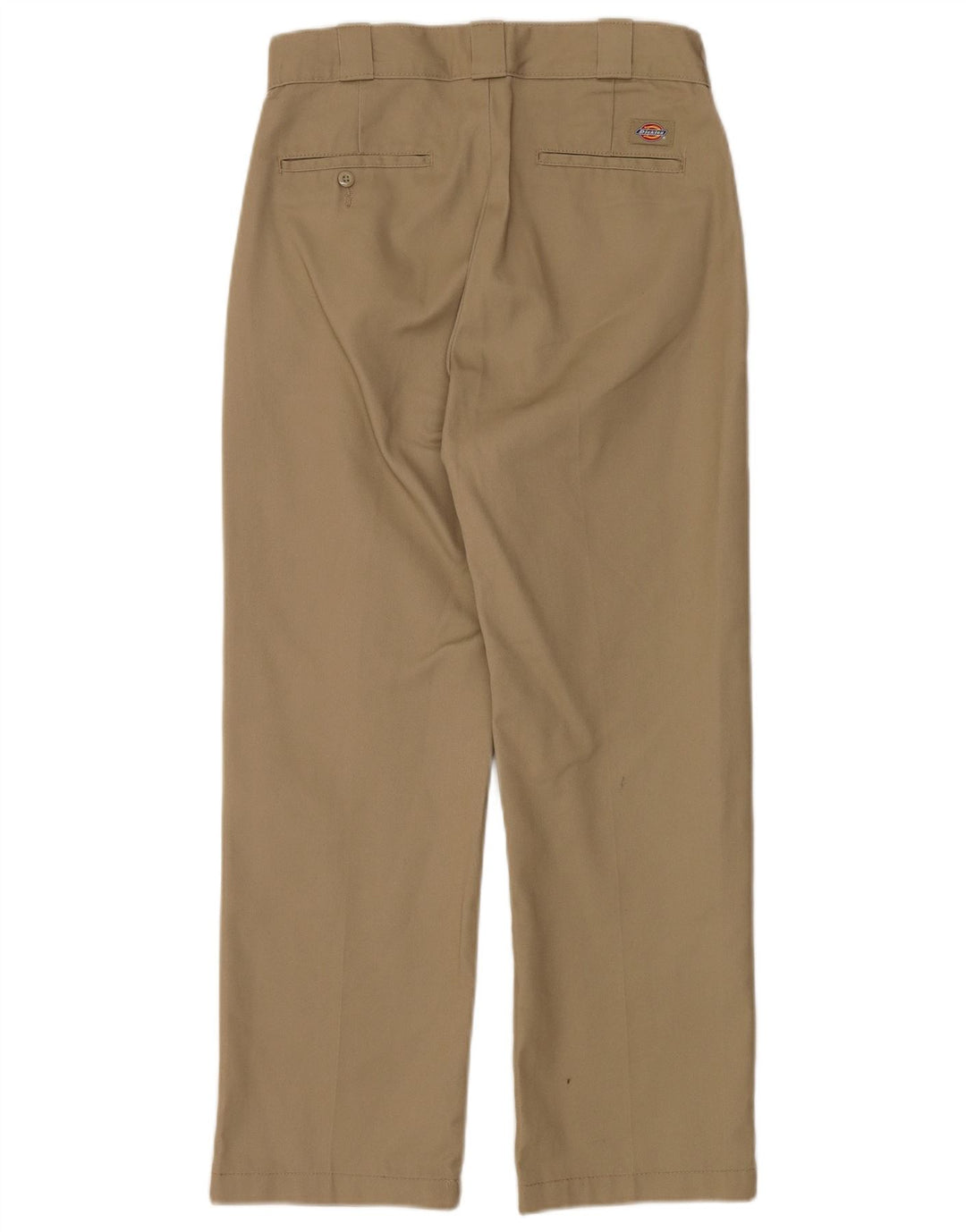DICKIES Mens Straight Chino Trousers W28 L27 Khaki Polyester