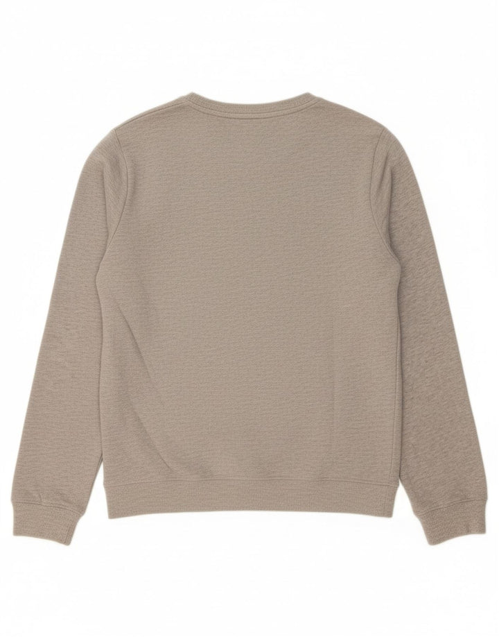 TOMMY HILFIGER Mens Graphic Sweatshirt Jumper Large Grey Colourblock