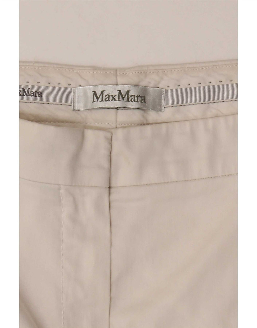 Max Mara Womens Straight Cropped Trousers W30 L24 White