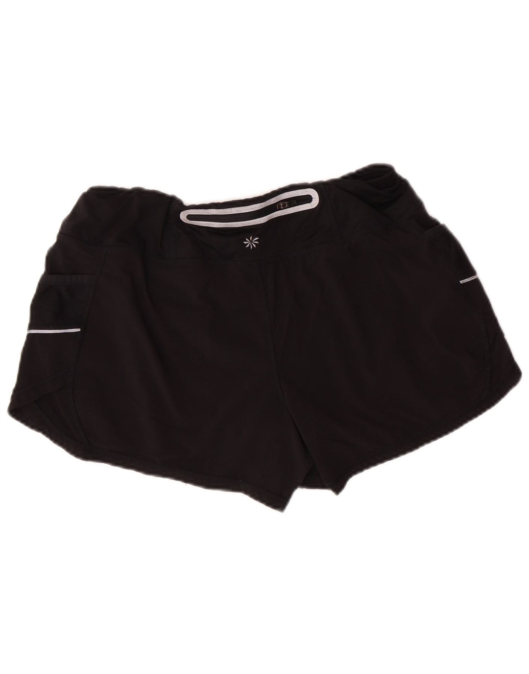 ATHLETA Womens Sport Shorts UK 12 Medium  Black Polyester