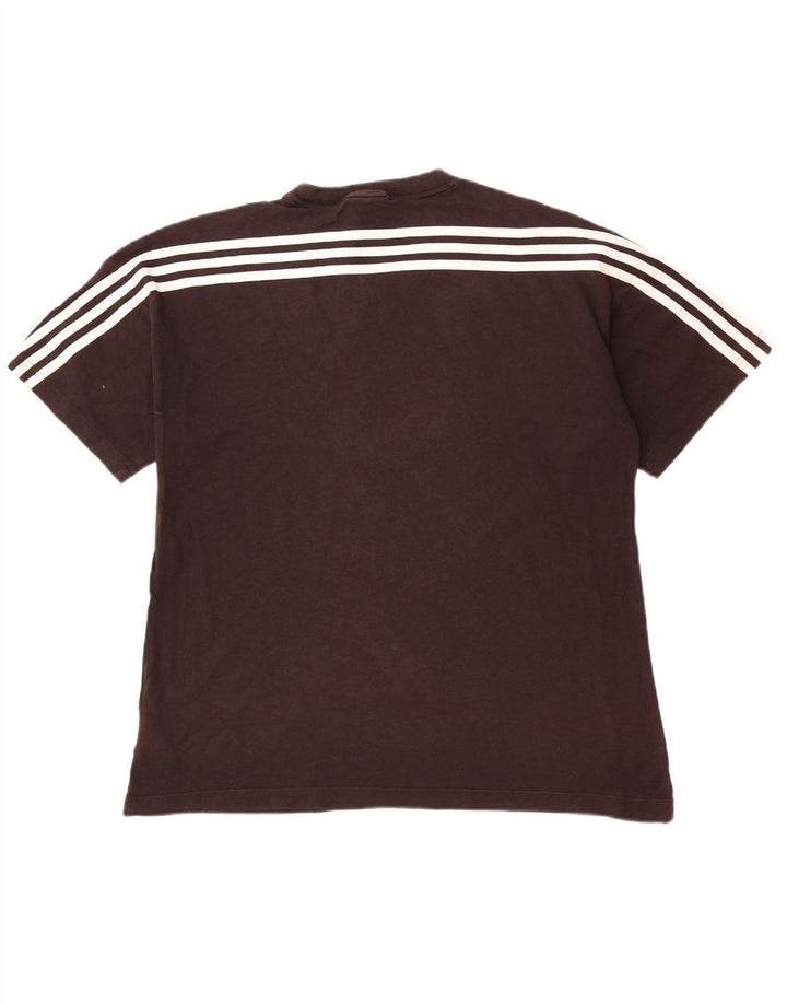ADIDAS Mens Graphic T-Shirt Top Large Black Cotton