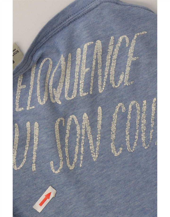 Scotch & Soda Mens Graphic T-Shirt Top XL Blue