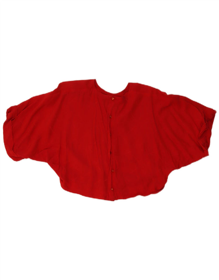Vintage Womens Oversized 2 Piece Skirt Set UK 14 Medium W26  Red