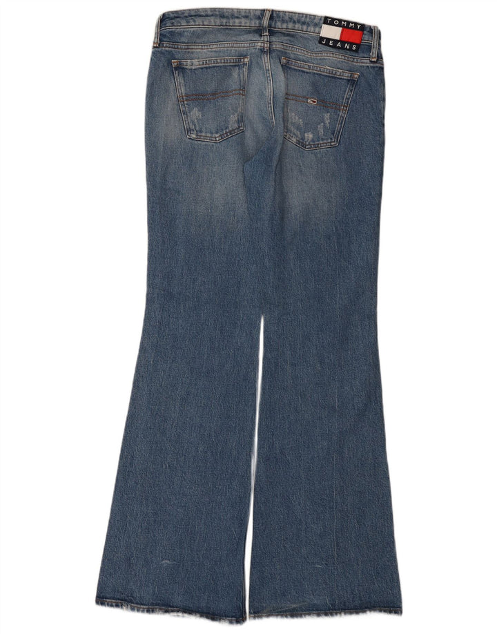 Tommy Hilfiger Womens Flared Jeans W30 L32 Blue Cotton
