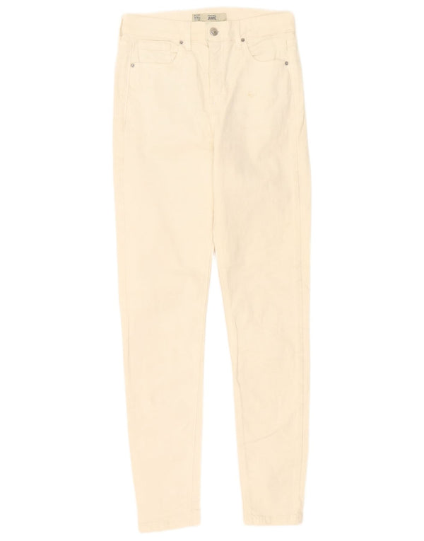 Topshop Womens Jamie Skinny Jeans  W28 L30 Off White Cotton
