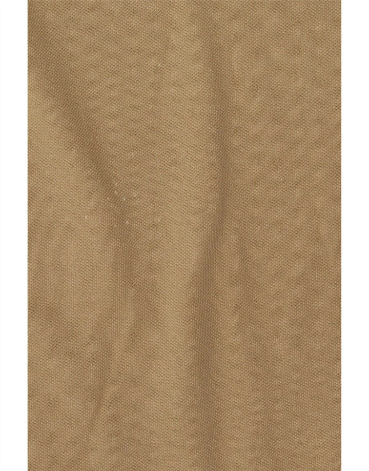 Kappa Mens Polo Shirt Large Beige Cotton