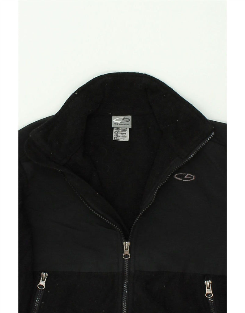 CHAMPION Boys Fleece Jacket 10-11 Years Small Black Polyester | Vintage Champion | Thrift | Second-Hand Champion | Used Clothing | Messina Hembry 