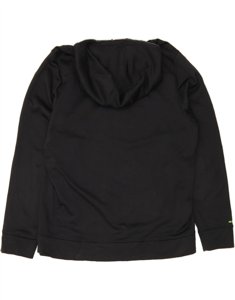 UNDER ARMOUR Mens Zip Hoodie Sweater Large Black Vintage Under Armour and Second-Hand Under Armour from Messina Hembry 