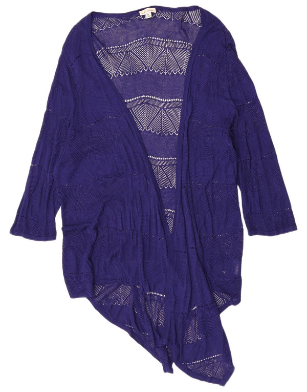 Marks & Spencer Womens Autograph See Through Cardigan Top UK 18 XL Blue