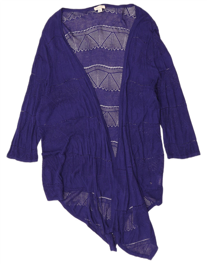Marks & Spencer Womens Autograph See Through Cardigan Top UK 18 XL Blue