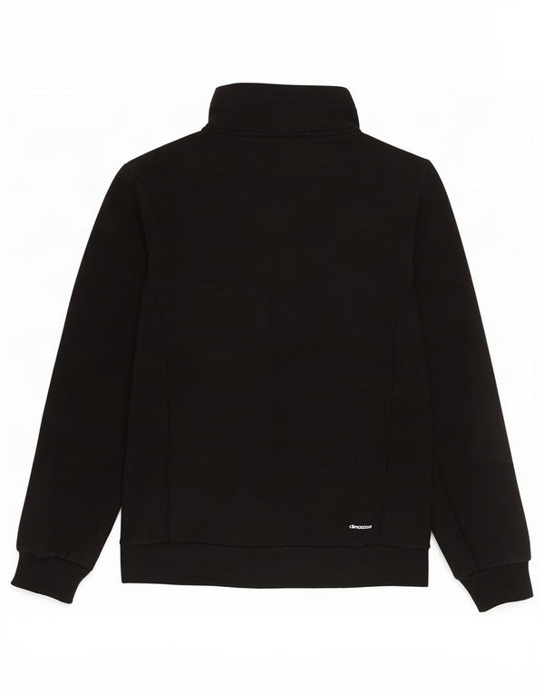 Adidas Womens Climalite Tracksuit Top Jacket UK 8/10 Small Black Polyester