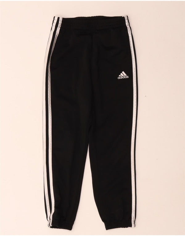 Adidas Girls Regular Fit Tracksuit Trousers Joggers 5-6 Years Black